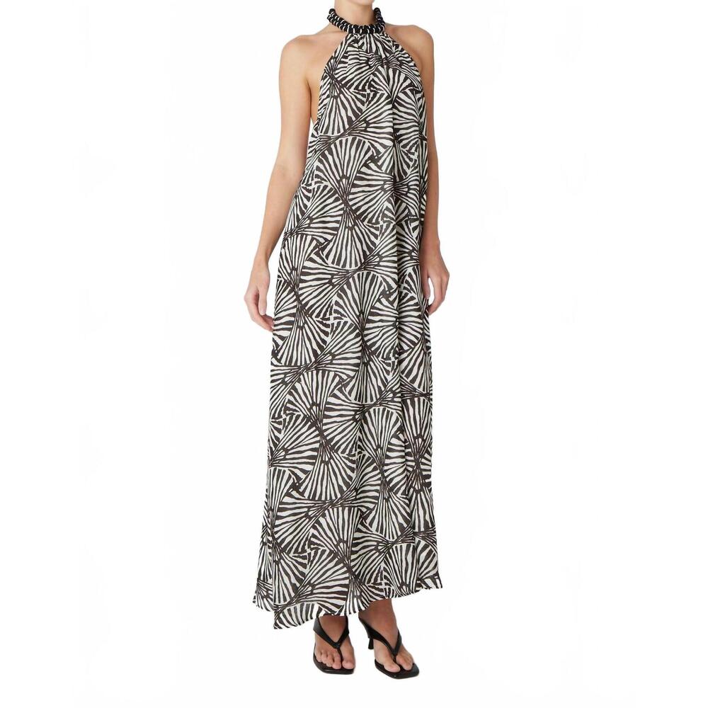 NEW JS71 alejandra maxi dress in black & white